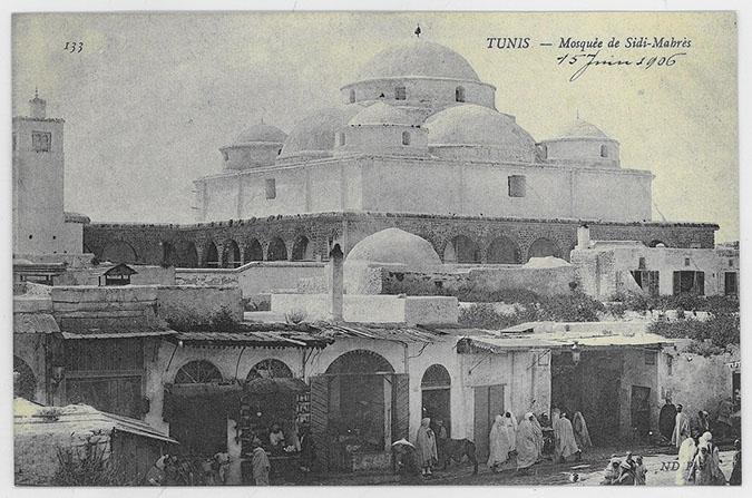Jami' Sidi Mahres - General view of the mosque. "Tunis - Mosquée de Sidi-Mahres"