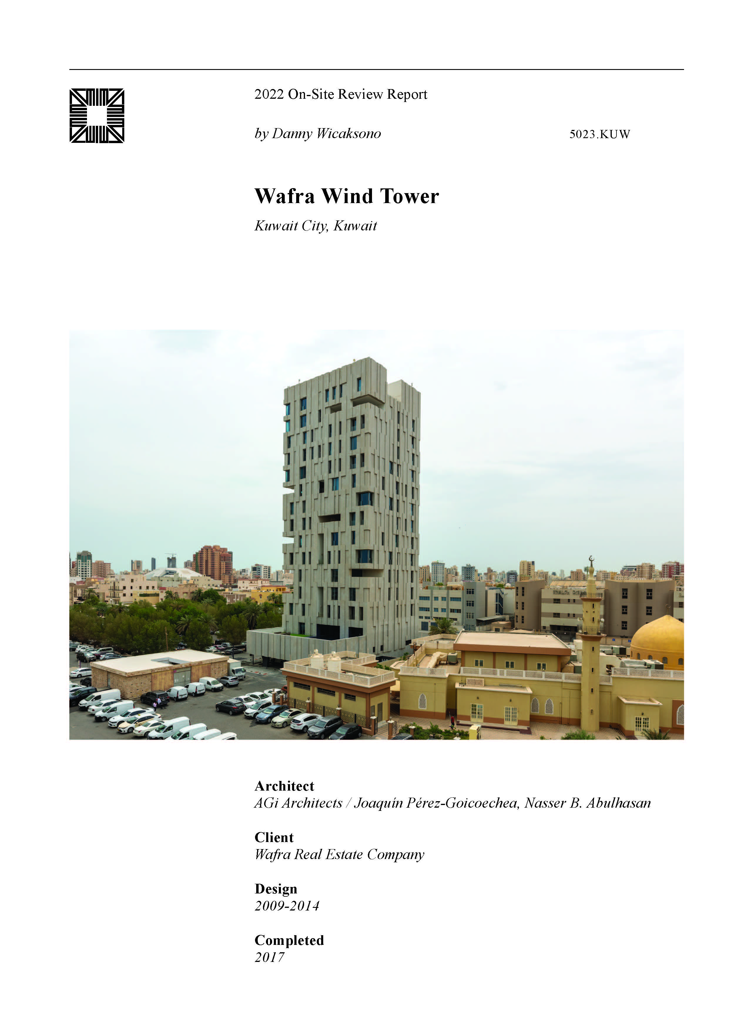 Wafra Wind Tower On-site Review Report