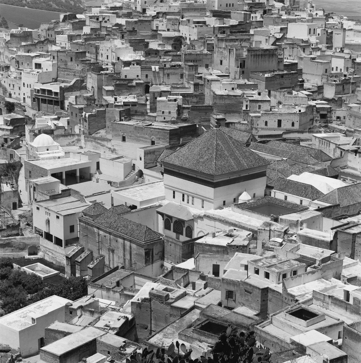 Bird's eye view of the Shrine of Moulay Idris