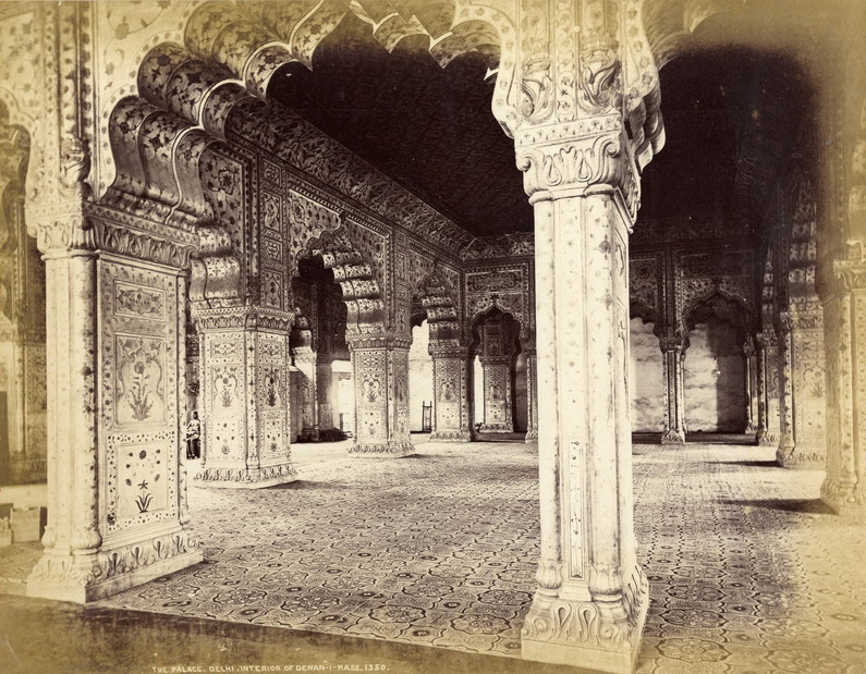 Divan-i Khas - 19th century image of the interior of Diwan-i Khas