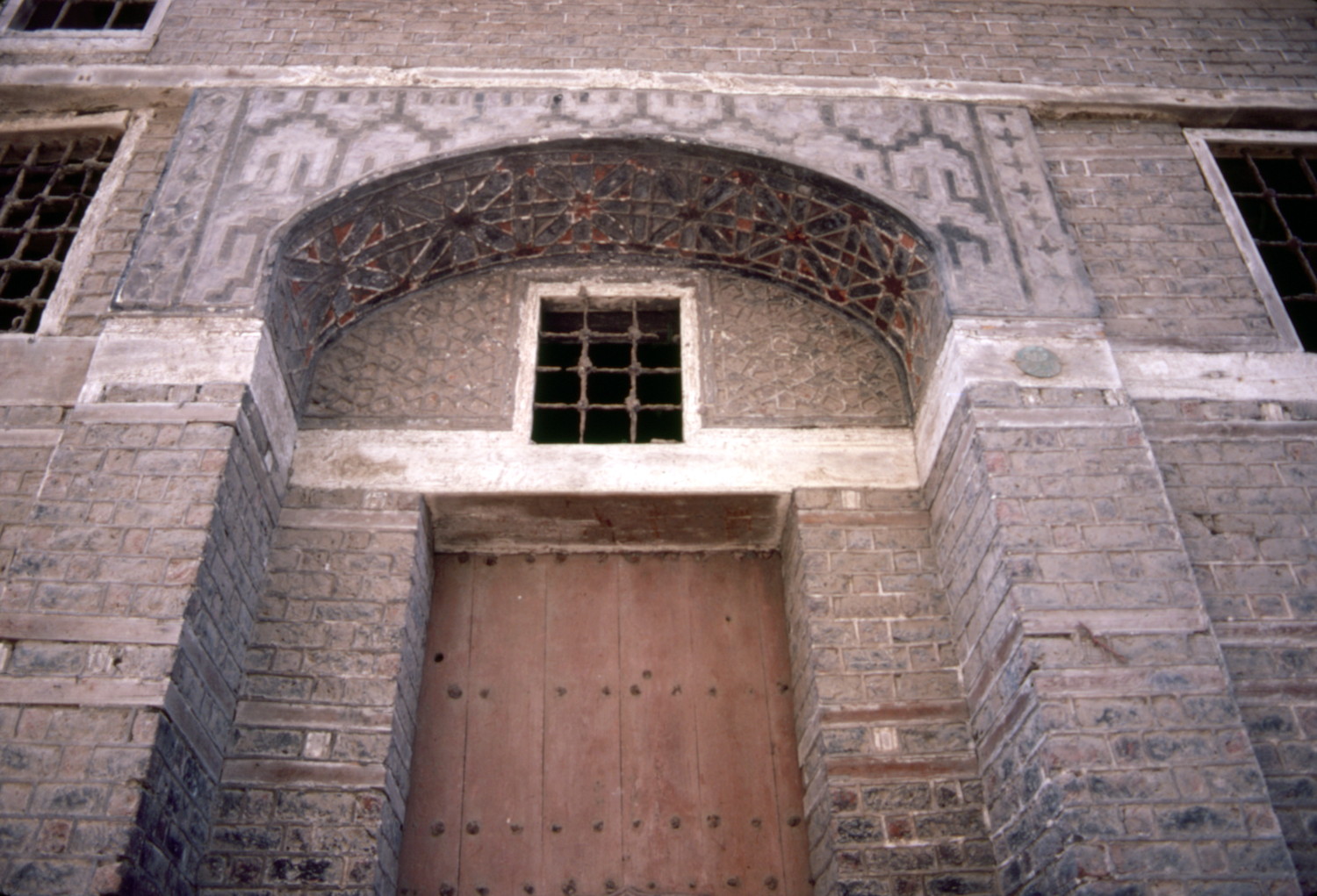 Amasyali House (1808/1223 AH), view of main entry door on east facade