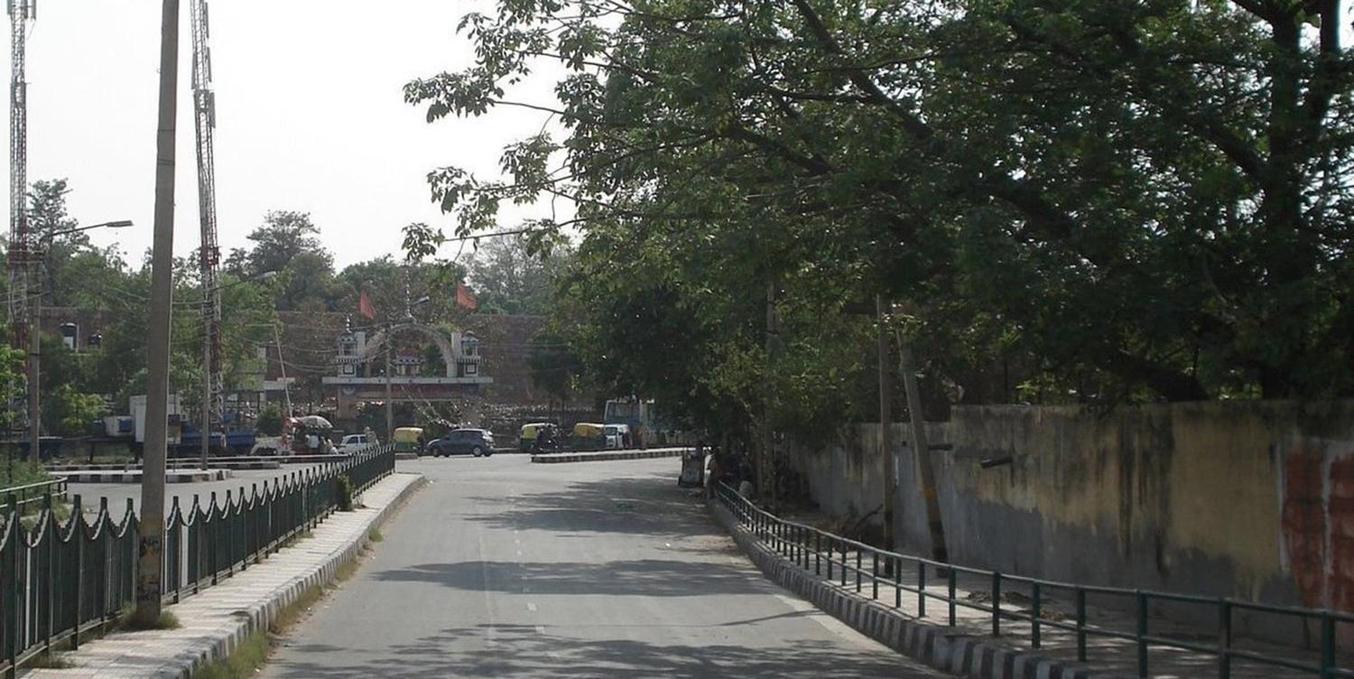 Before-Bhairon Lane leading to Bhairon Mandir with the PWD store on its right