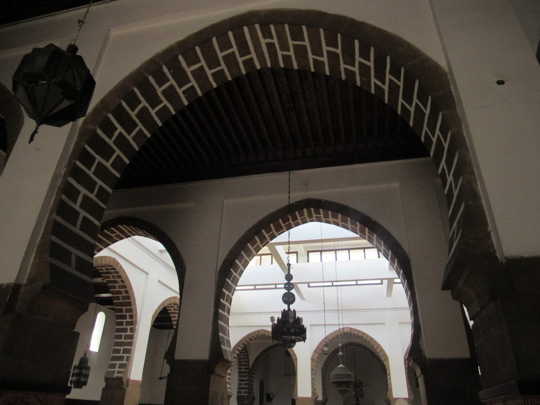 Interior view of Masjid Ben Youseff.