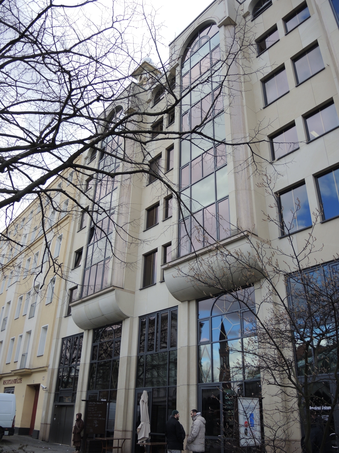 Exterior view of the façade on Wiener straße