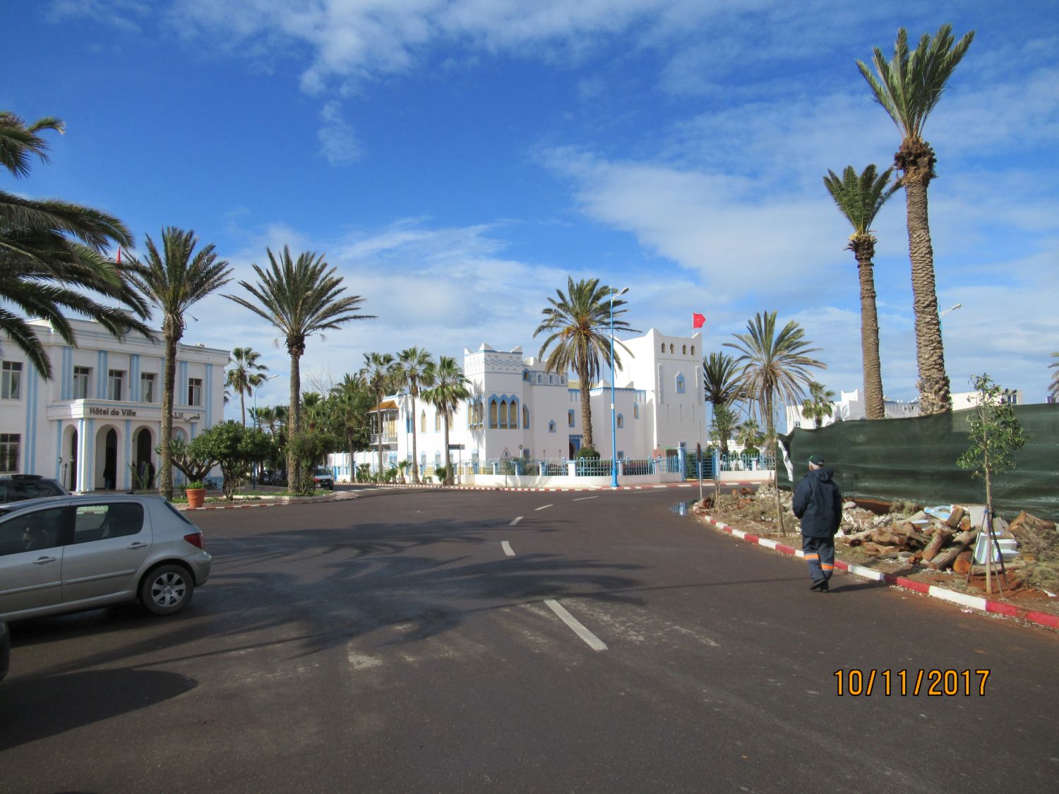 Central square in Sidi Ifni City.