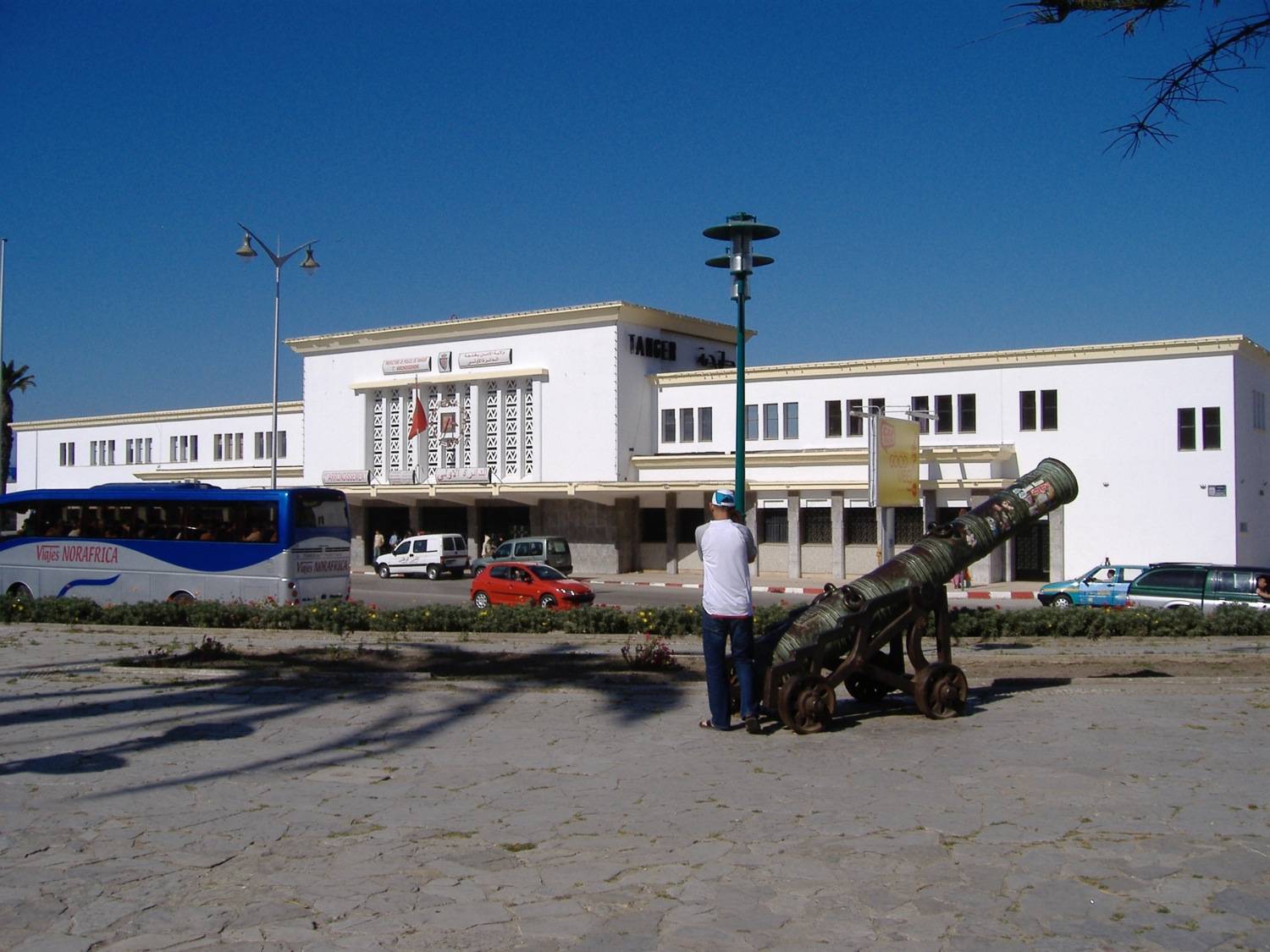 View of the station from across the  square