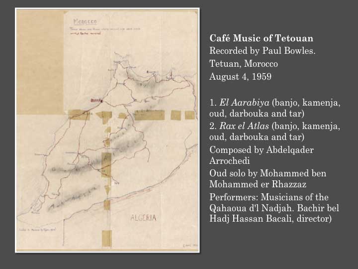 Cafe Music of Tetouan. Music of Morocco.  Edited from 17B and released on Music of Morocco in 1972
