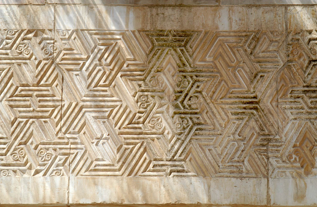 Detail, stone work geometric patterns