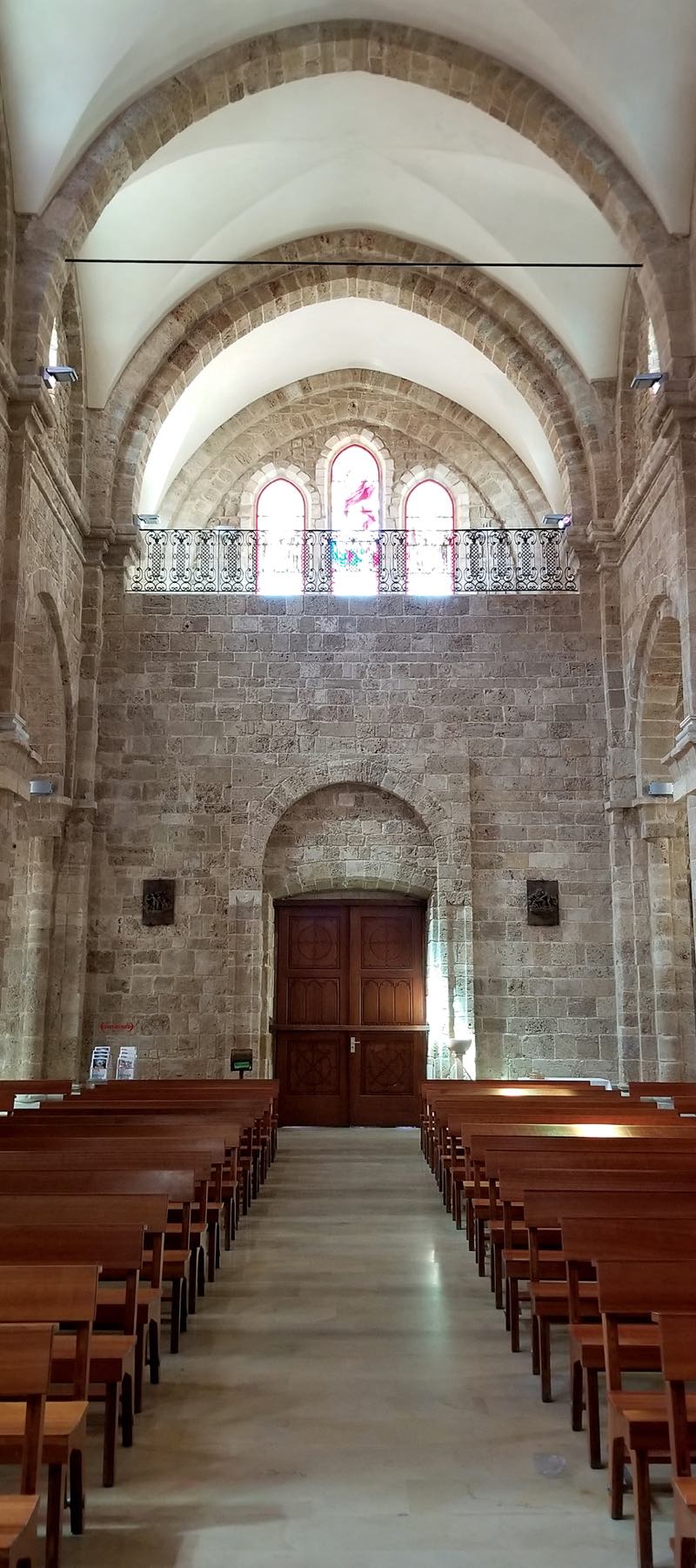 View along nave toward entrance.