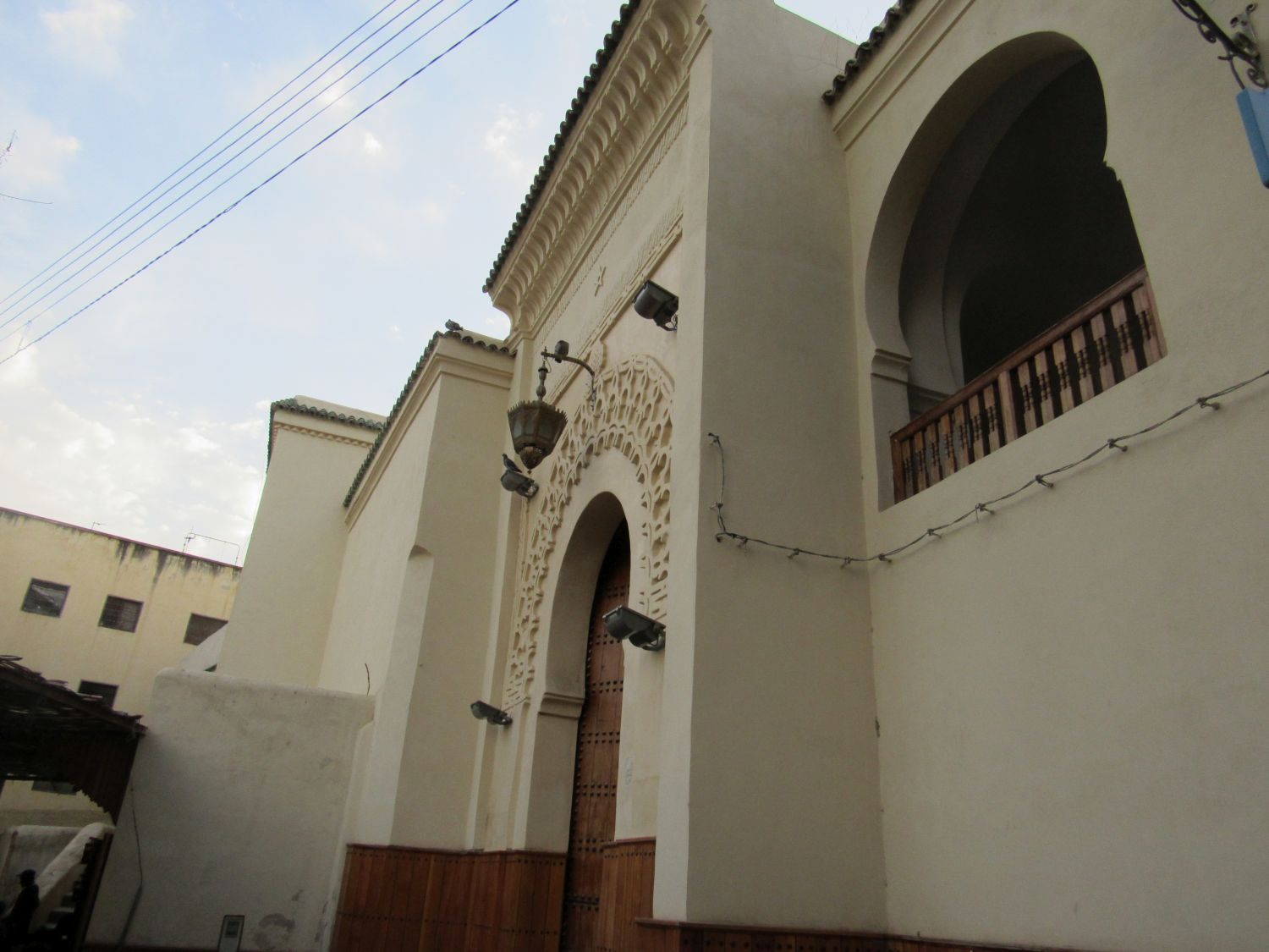 Bab Guissa Mosque and Madrasa - Exterior, lateral view, main entrance.