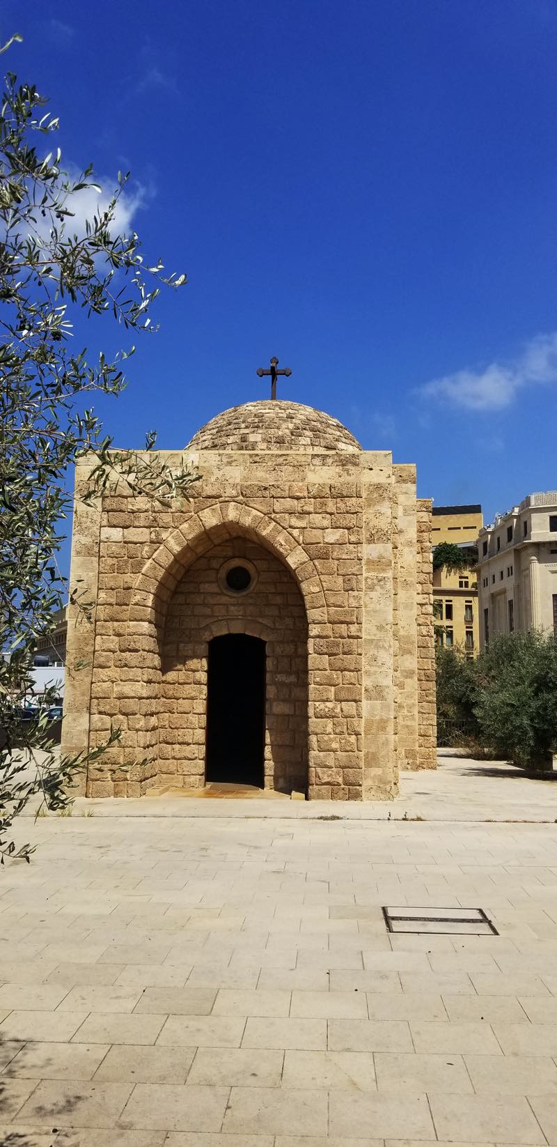 Nourieh Chapel  - Exterior view, showing entrance.