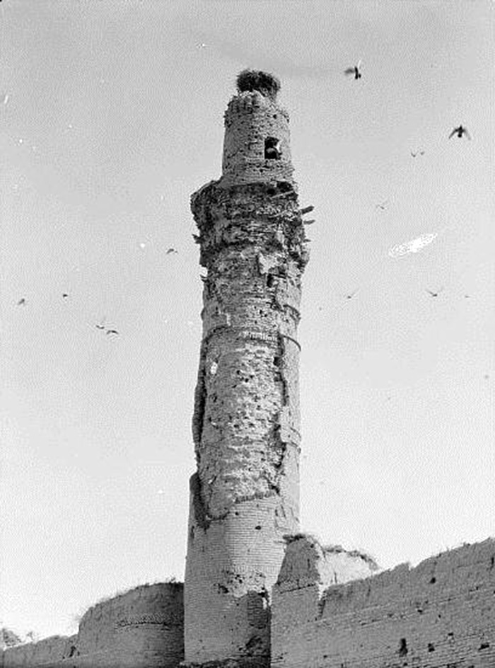 South west view of minaret 