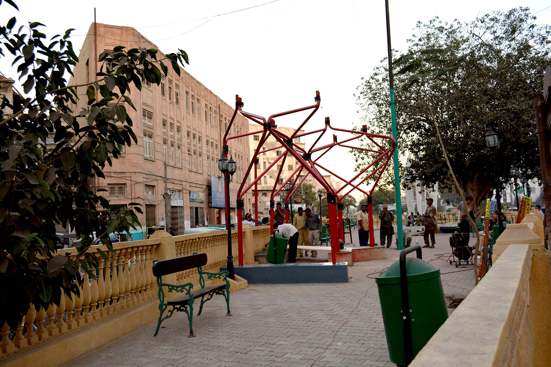 <p>Urban installation by Zoohaus, constructed using informal design practices and local techniques.</p>