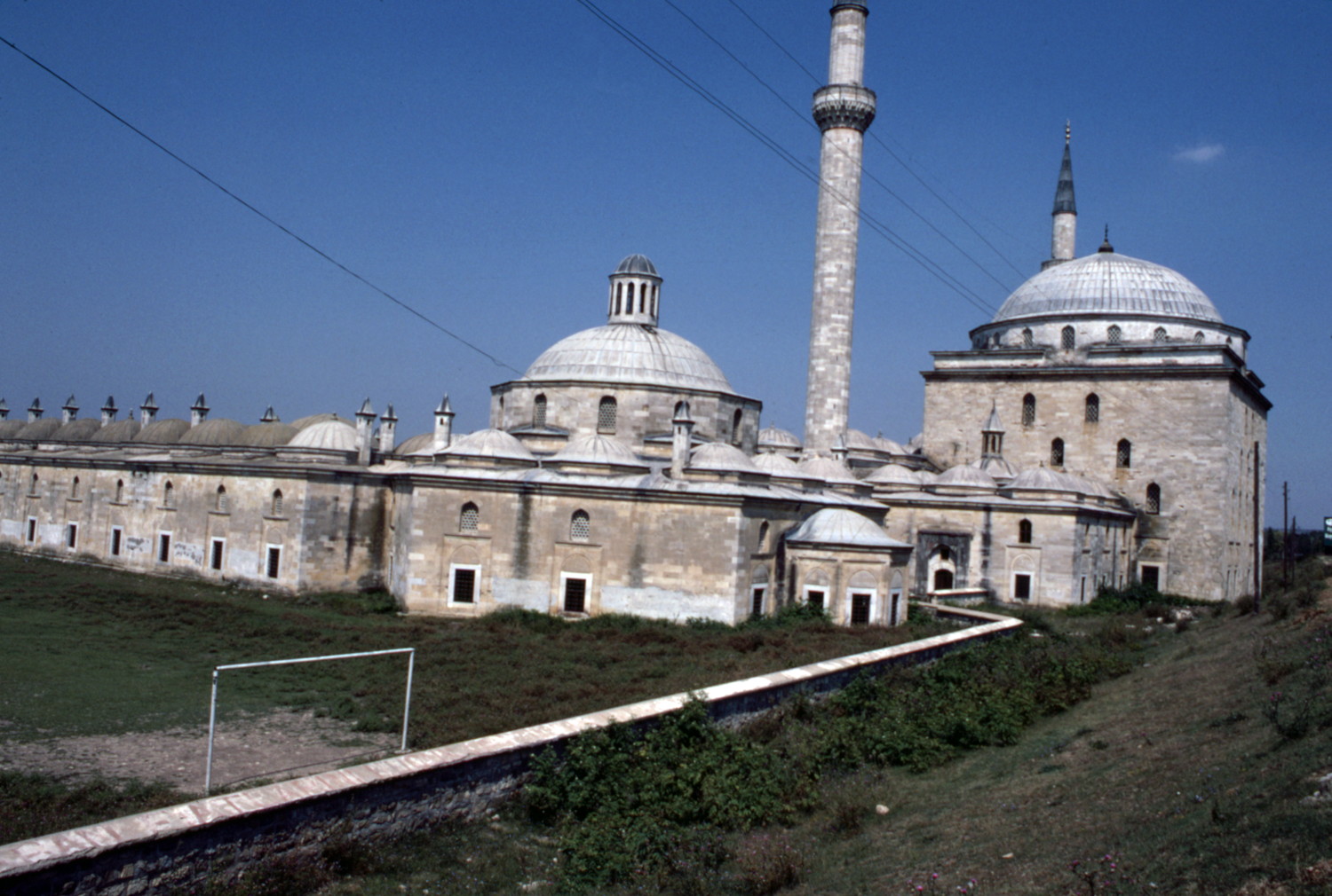 General view of complex, showing madrasa, hospital, hospice, and baths