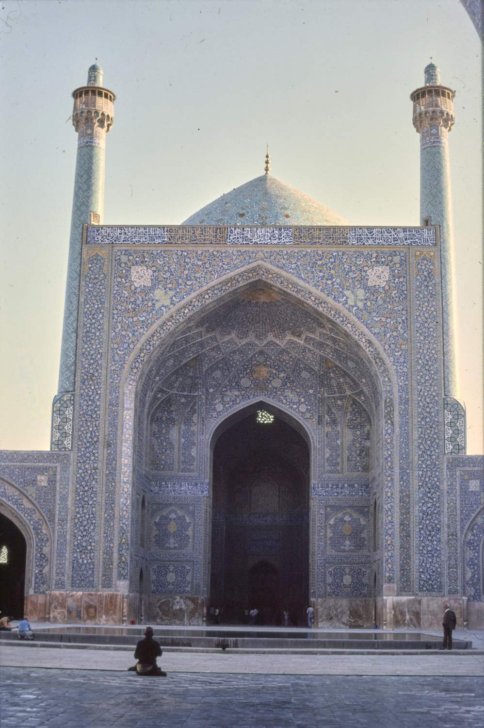 View of qibla iwan from courtyard.