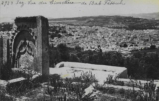 Bab Fetouh Cemetery - General view of Bab Fetouh cemetery / "Fez, Vue de cimetière de Bab-Fétouh"