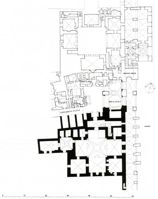 Site plan of the Amir Tankiz al-Nasiri madrasa and khanqah