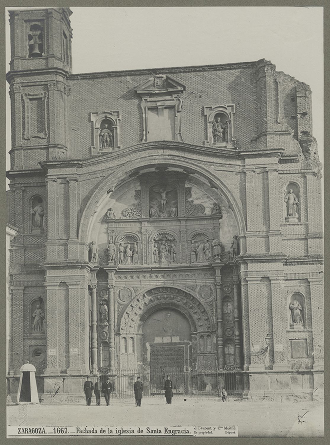 View of portal and facade (dating to sixteenth century).