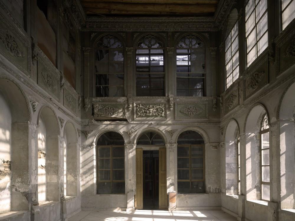 Interior of main qa'a before intervention