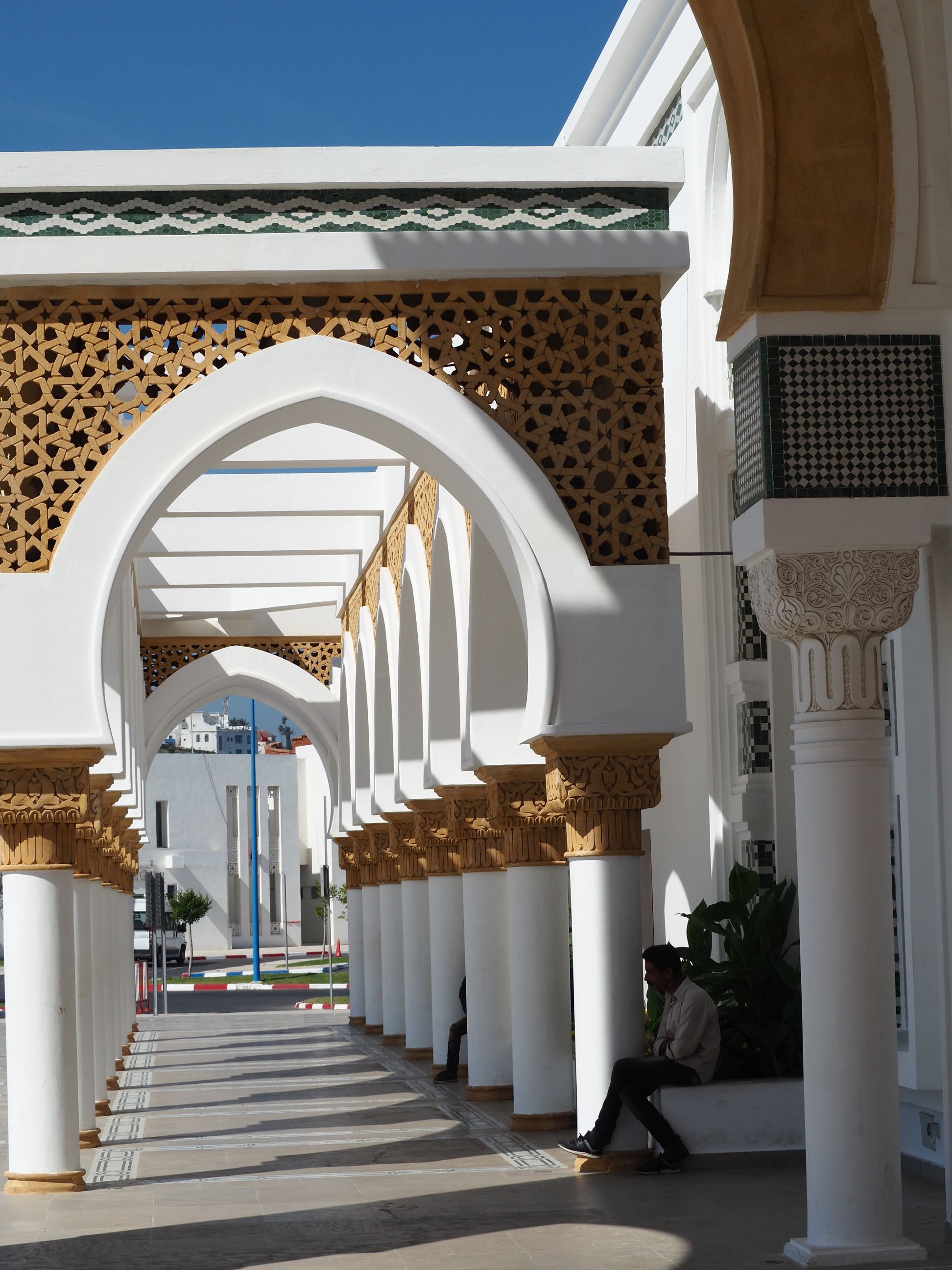 Princess Lalla ‘Abla’s Mosque  - <p>View through the arches of the entrance portico</p>