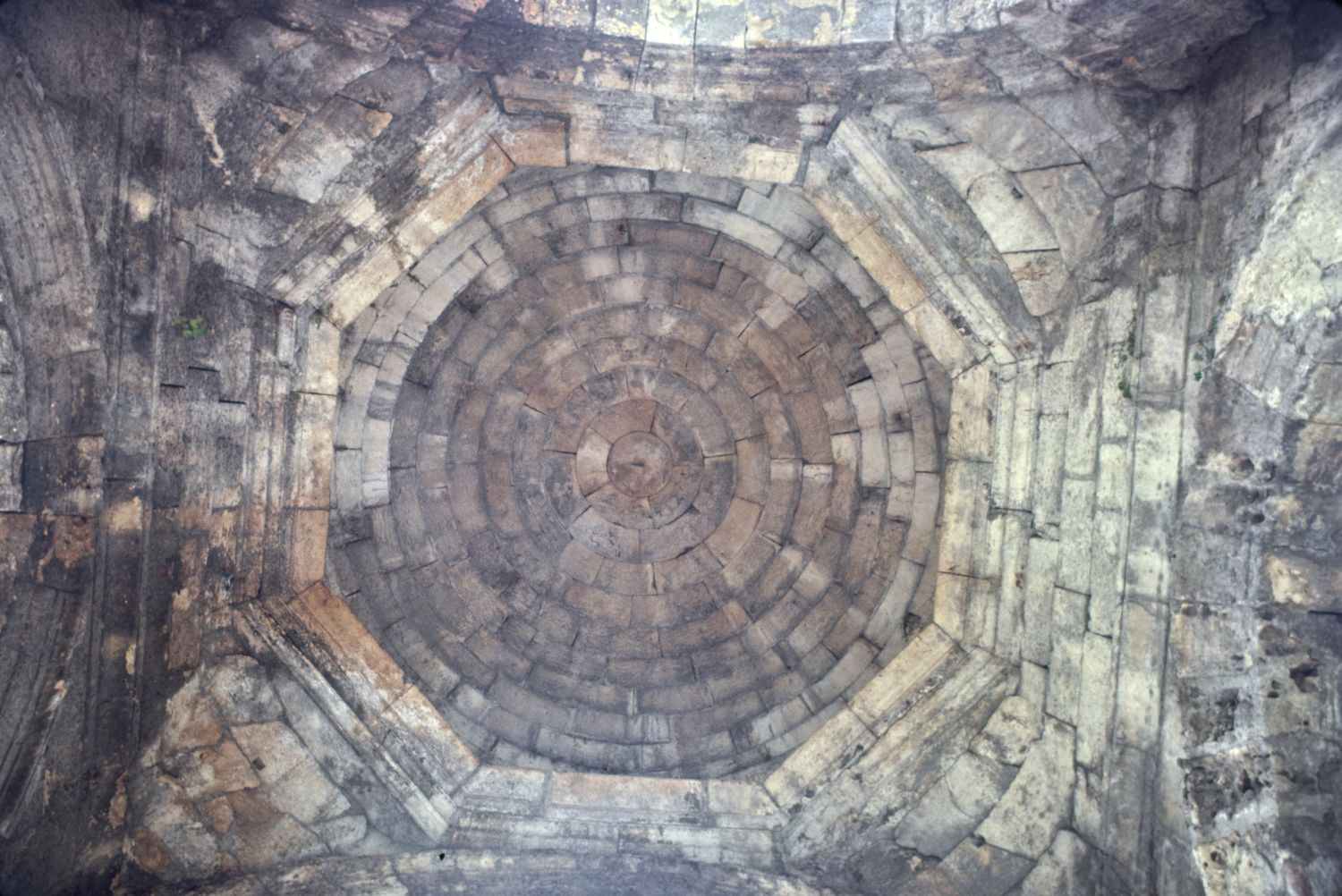 Interior view of domed ceiling.