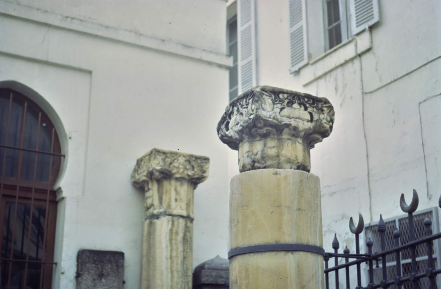 View of displayed capitals