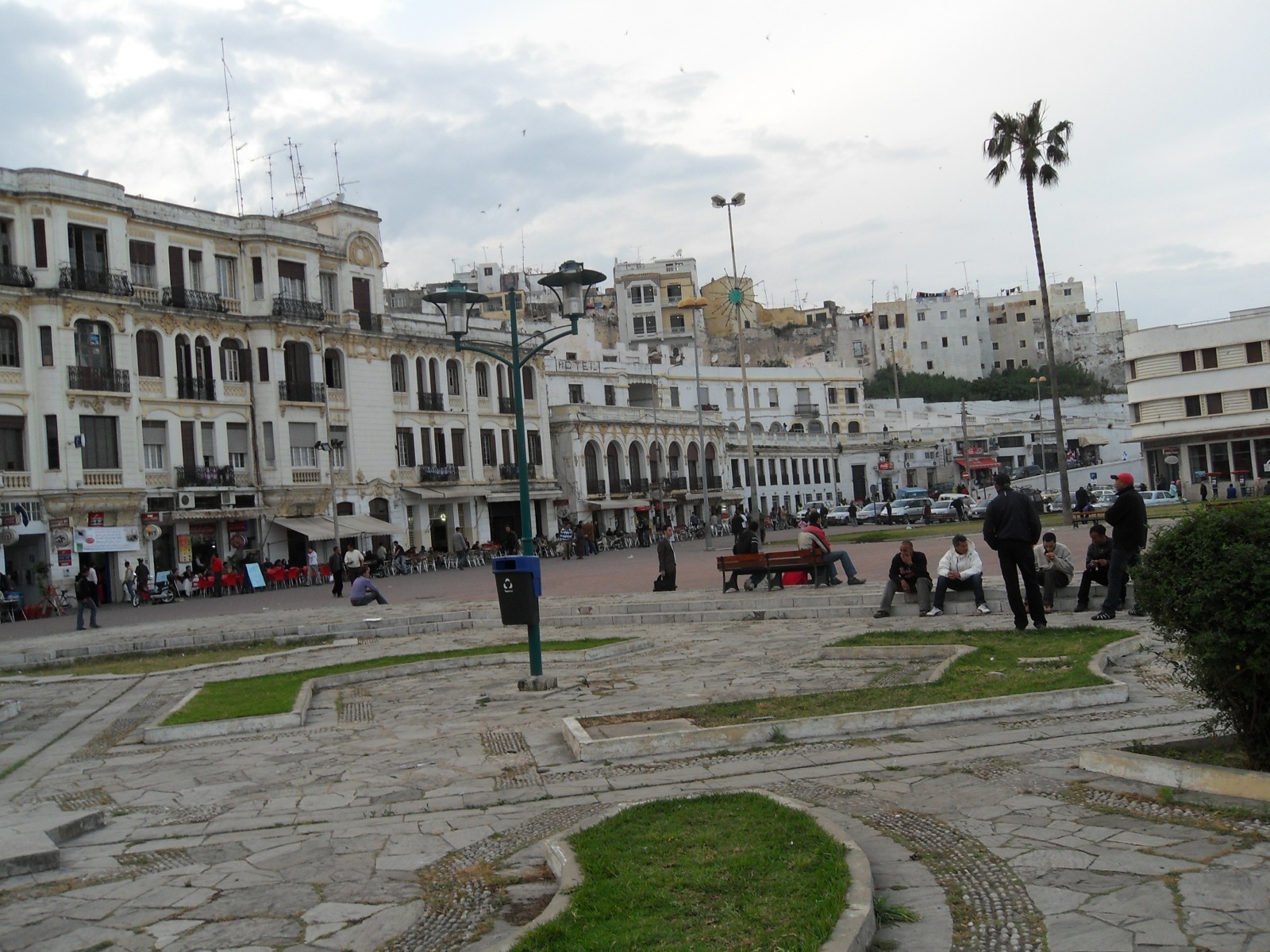 Exterior view of the plaza at the end of Avenue Mohamed VI
