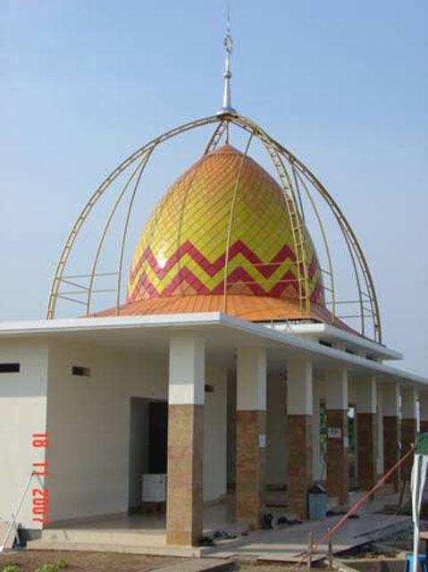 Ar Rahmah Mosque - Mosque dome at Balaraja Rest Point, Banten