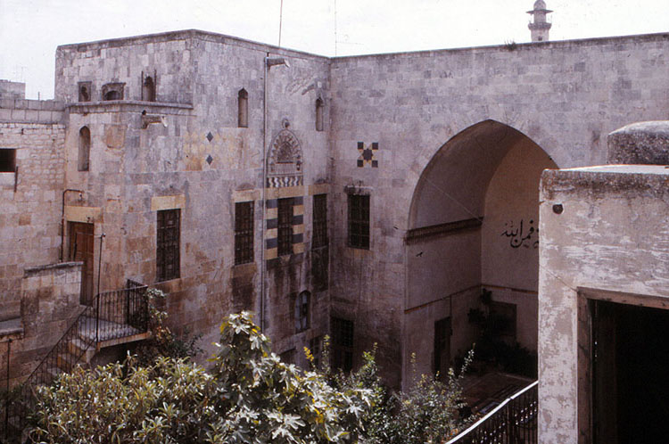 <p>View over courtyard from second story balcony on west side</p>