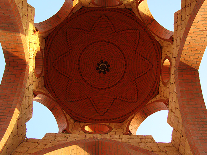 Bottom view of the "Maksora" dome 