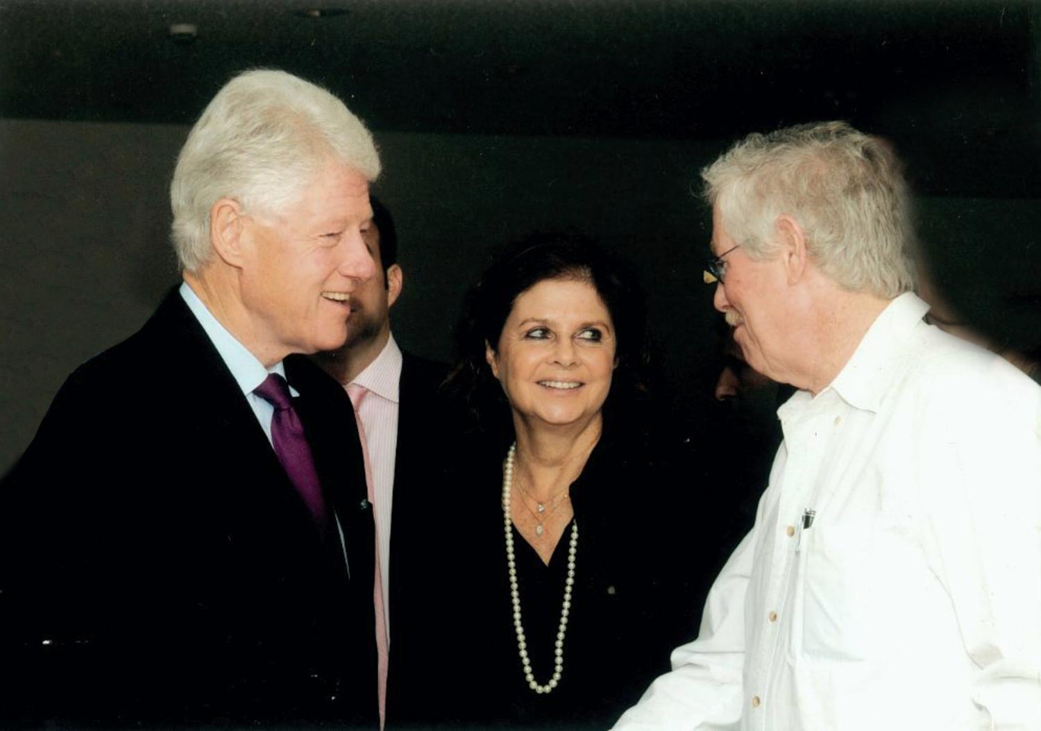 President Bill Clinton at the opening of the museum