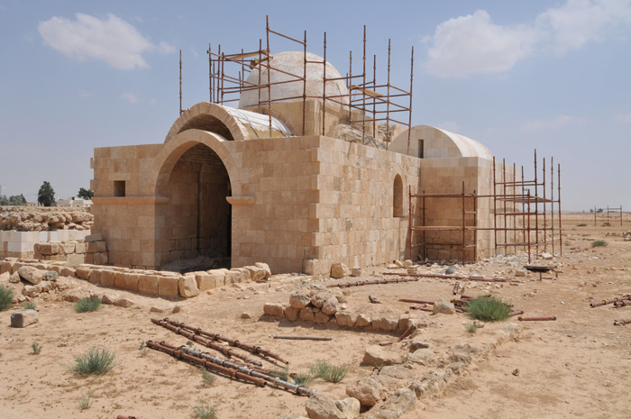 Hammam as-Sarrah bath-house during restoration