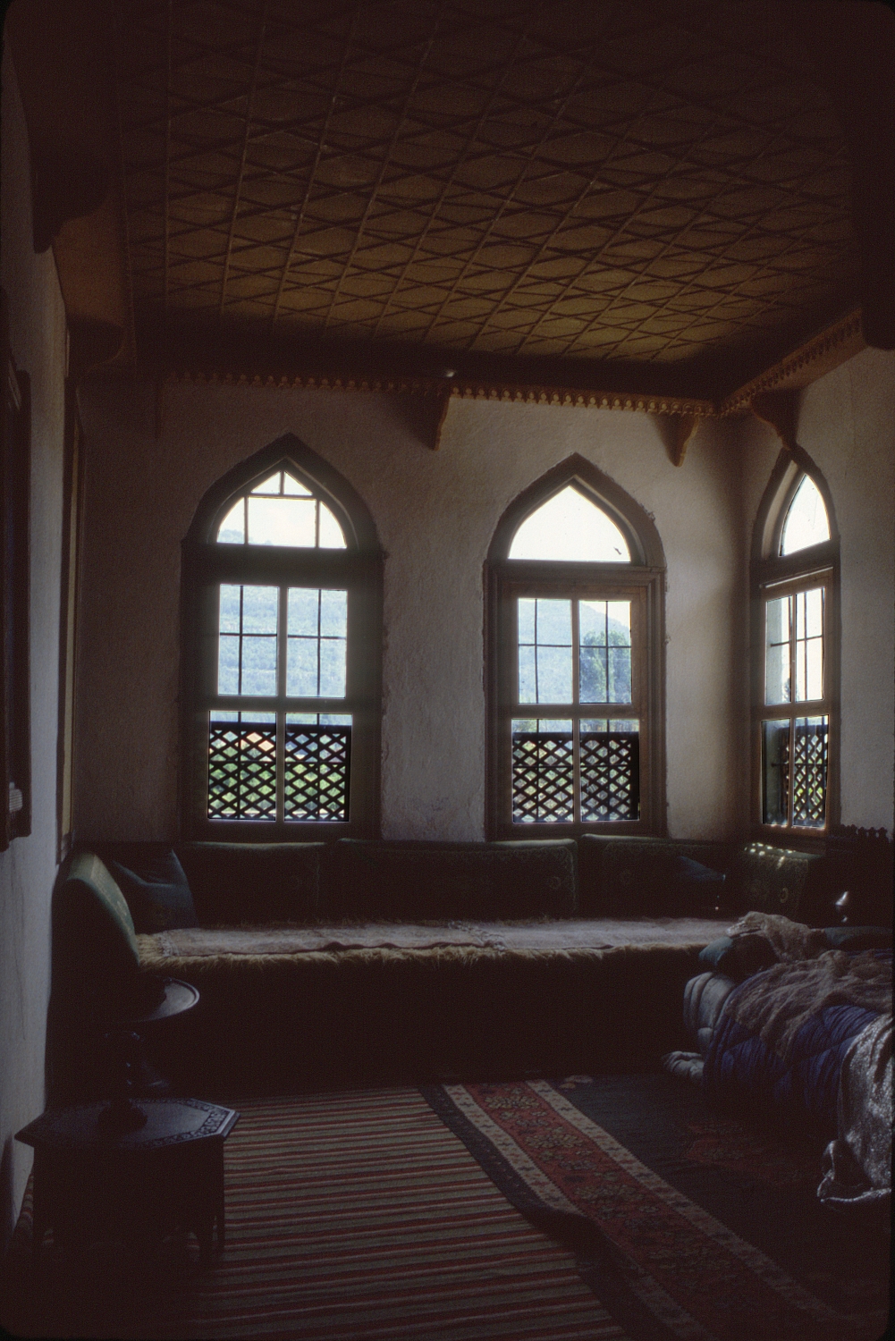 Interior view of the smaller čardak from entry