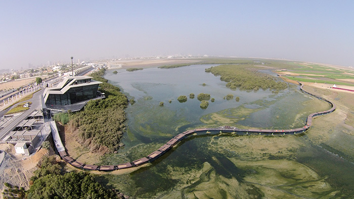 Al Zorah Pavilion - Design approach highlights the tidal lagoon 