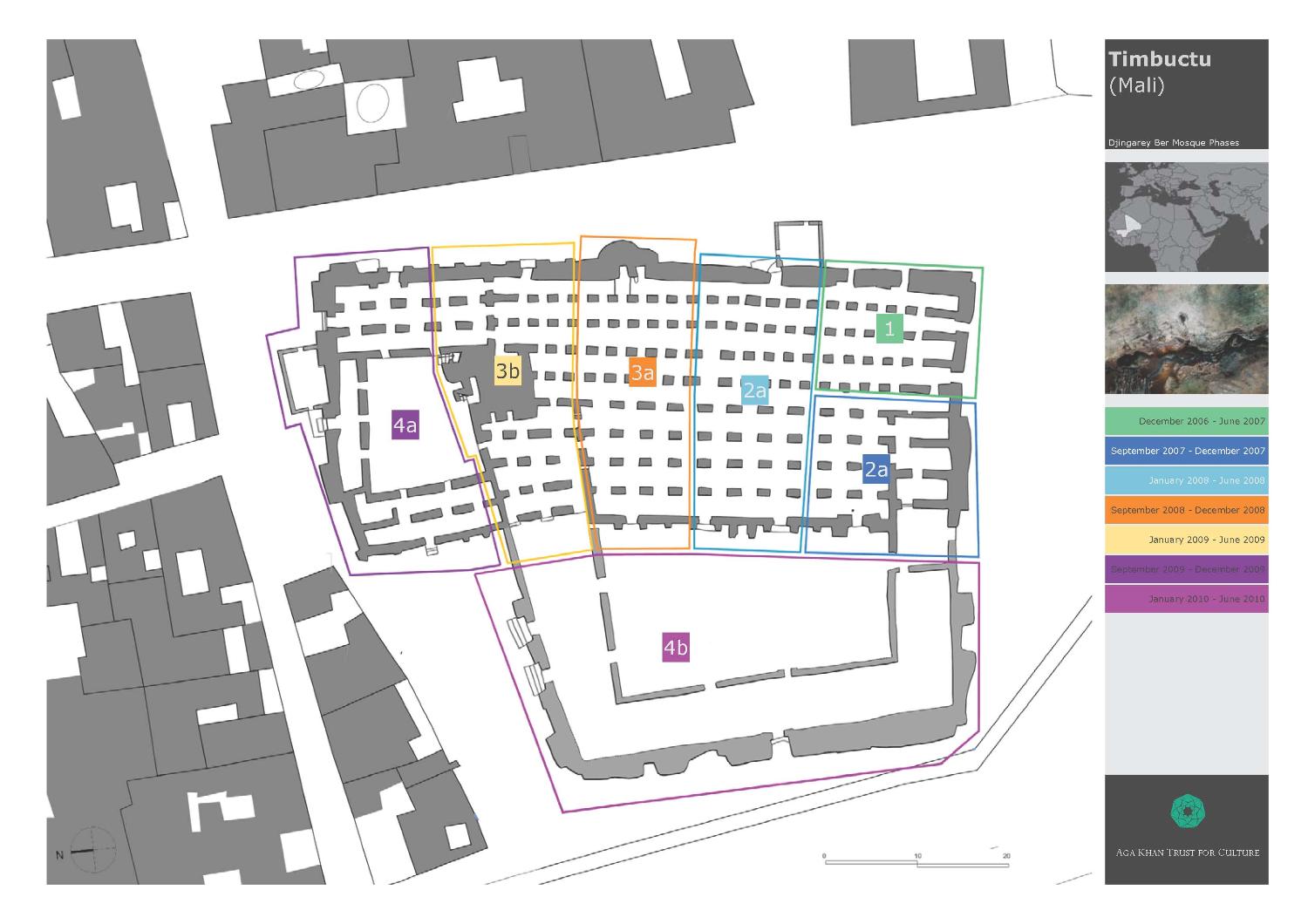 Plan of mosque restoration phases (2007-2010)