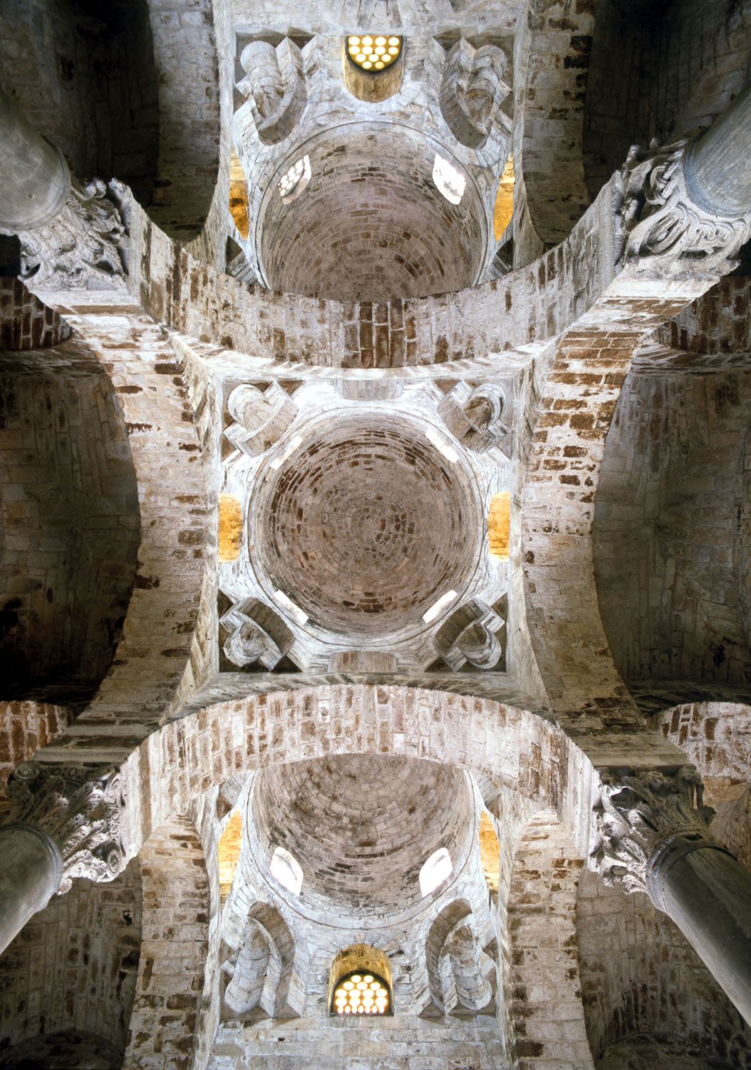 View of domes over nave.