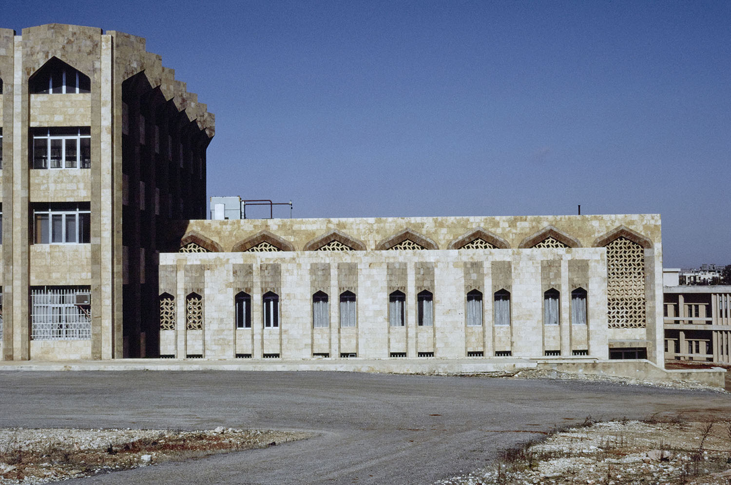 View of eastern wing, Institute of Arab Scientific Heritage, University of Aleppo.