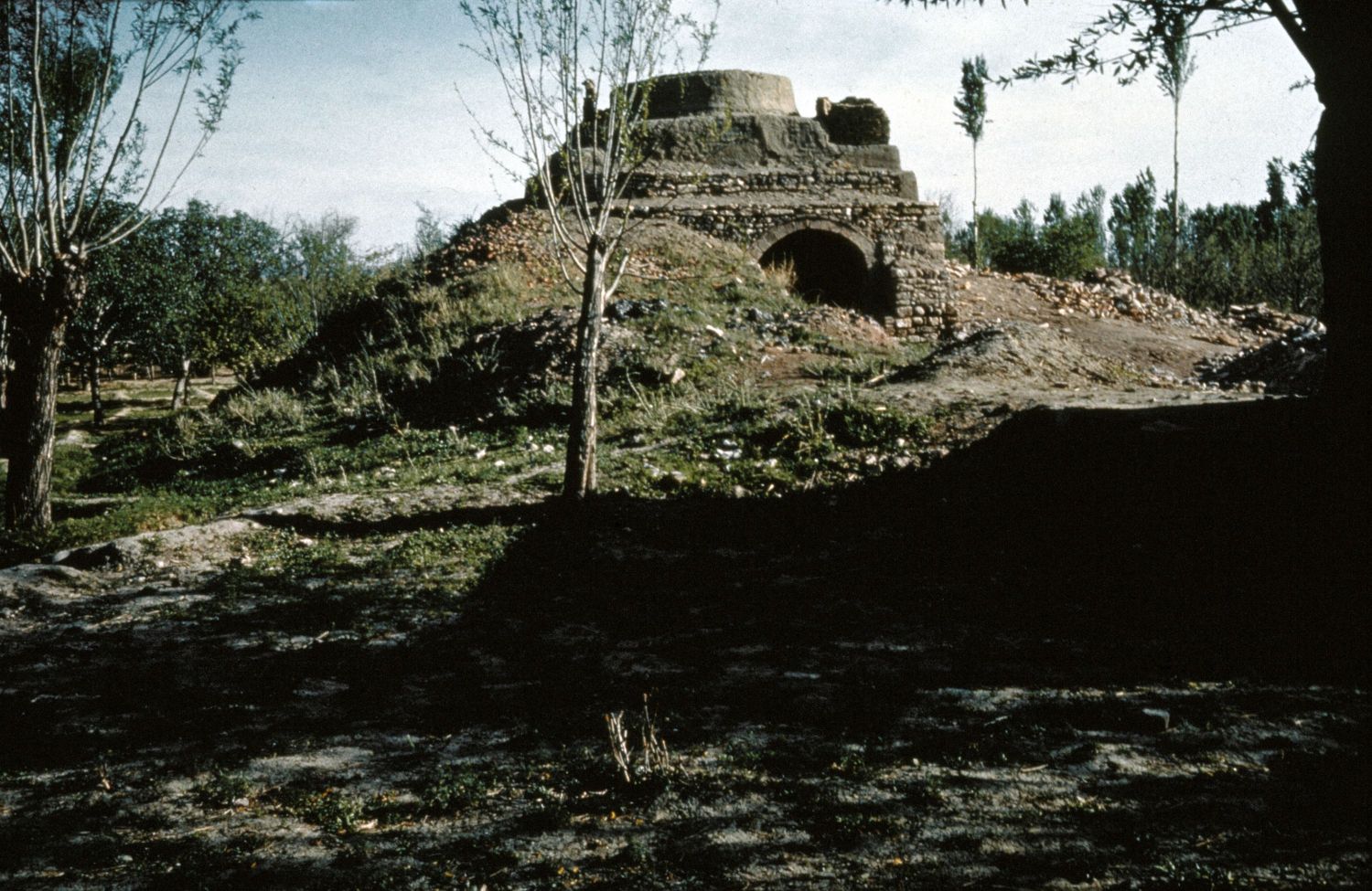 Joi Burj - Qoi Burj at Maragha, Iran. (Collapsed 1938; now a brick kiln).