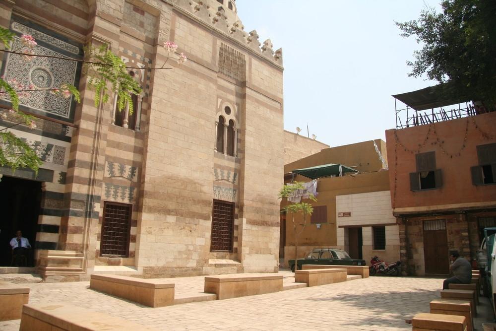 Square and south elevation of mosque after upgrading