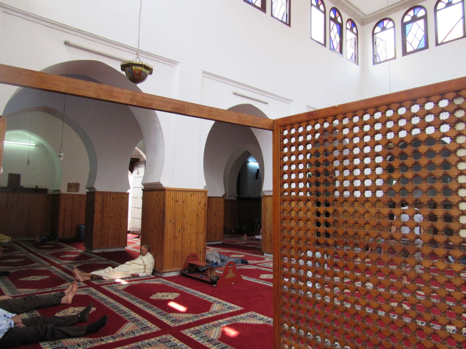 Interior view, prayer hall.