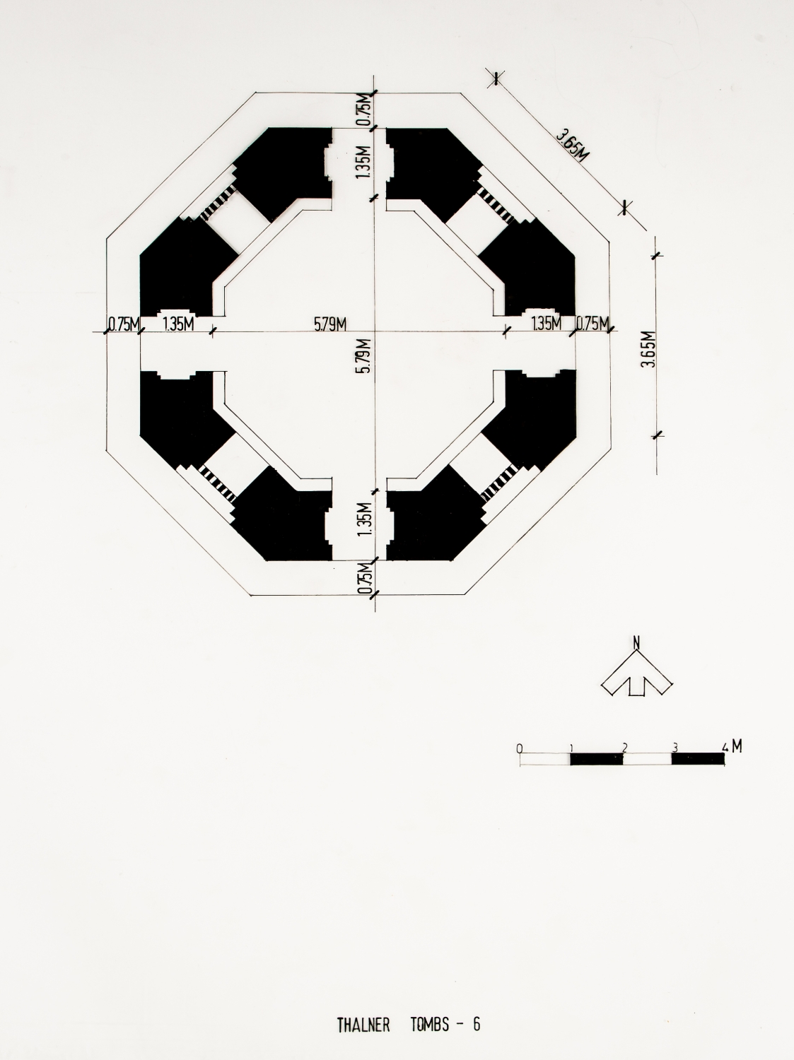 Plan, Tomb 6 (believed to belong to a brother of Mubarak Khan)