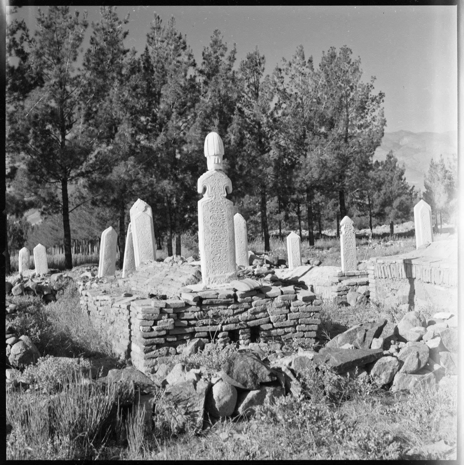 Josephine Powell - View of grave markers in the vicinity of Gunbad-i Chisht-i Sharif.