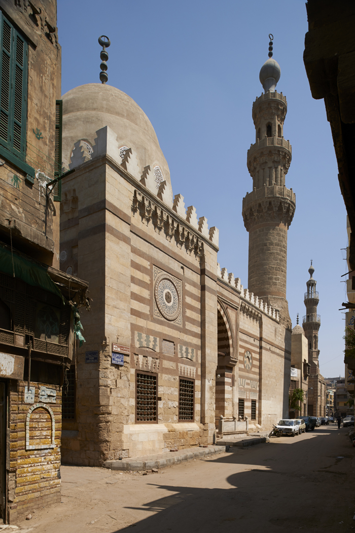 Facade along Bab al-Wazeer street, after conservation

















