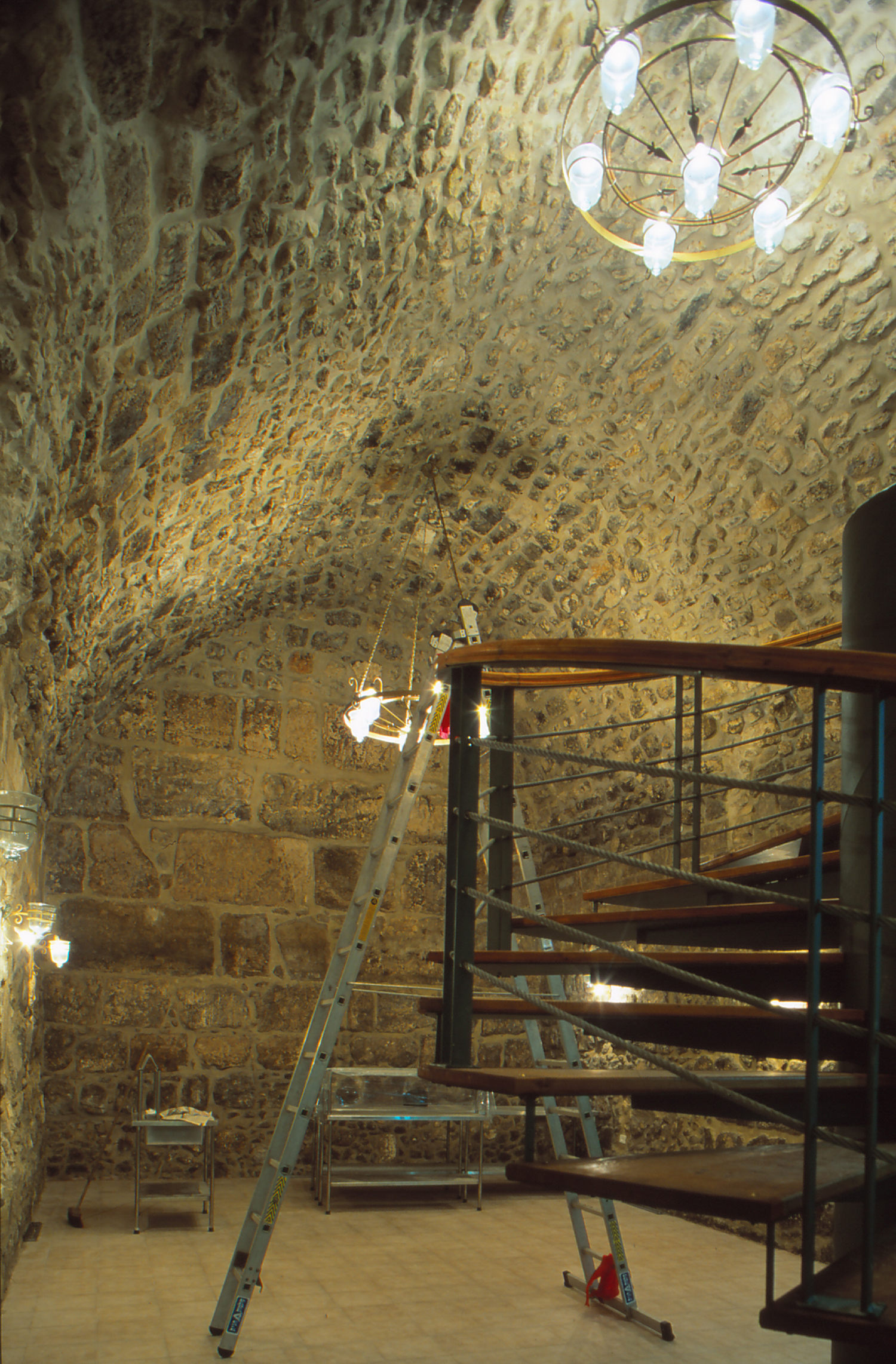 Interior view of basement, after restoration 