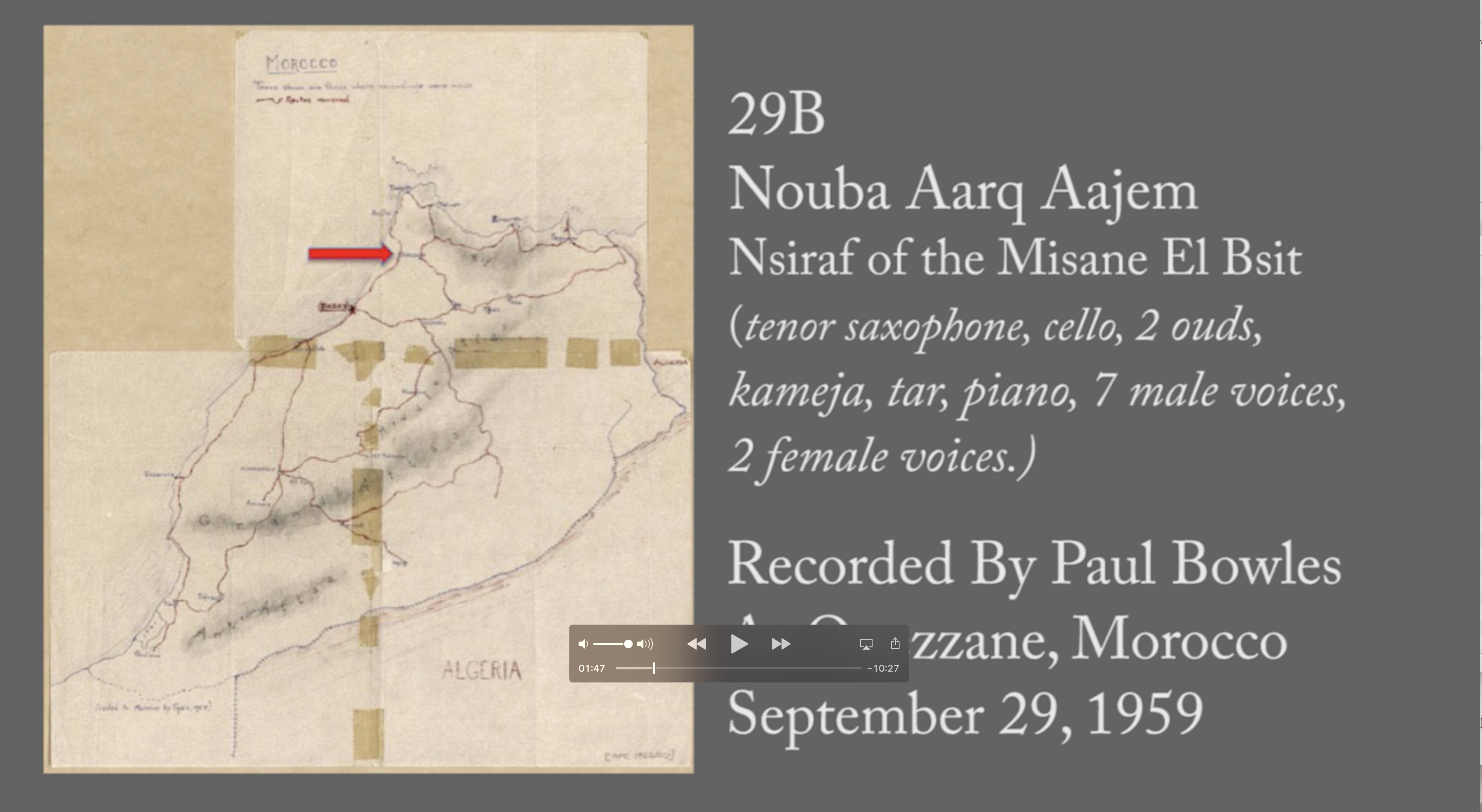 Parker Halliday - 29B. Nsiraf of the "misane" El Bsit of the "nouba" Aarq Aajem, Andaluz Music of Ouezzane