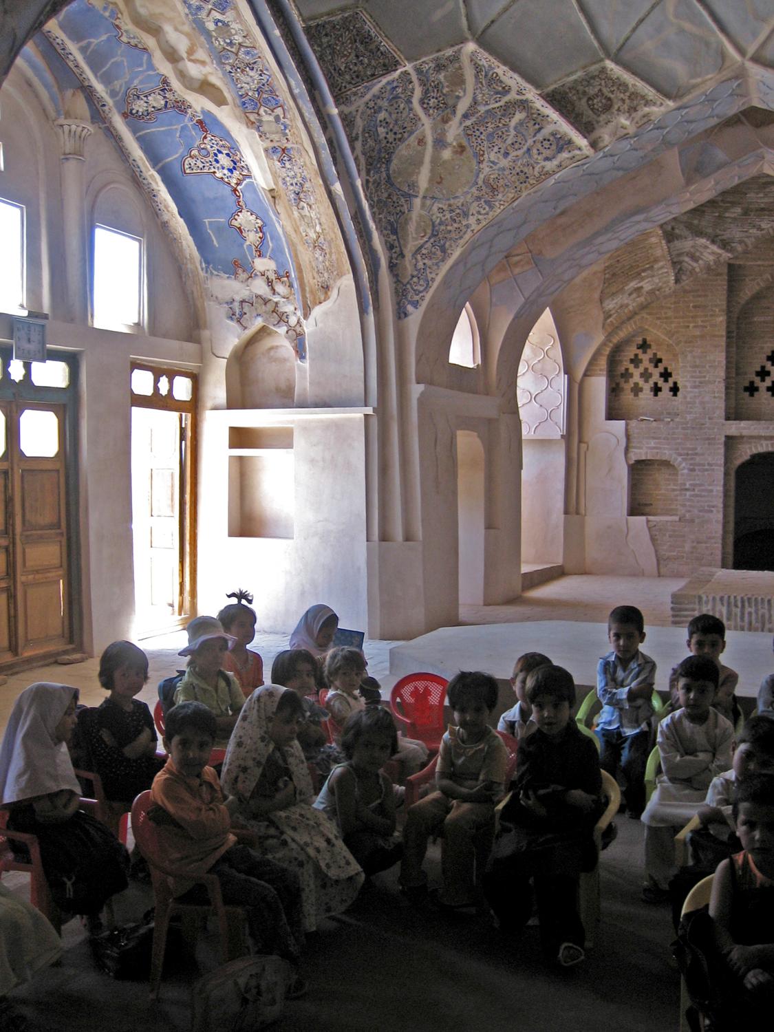 Children using main space interior