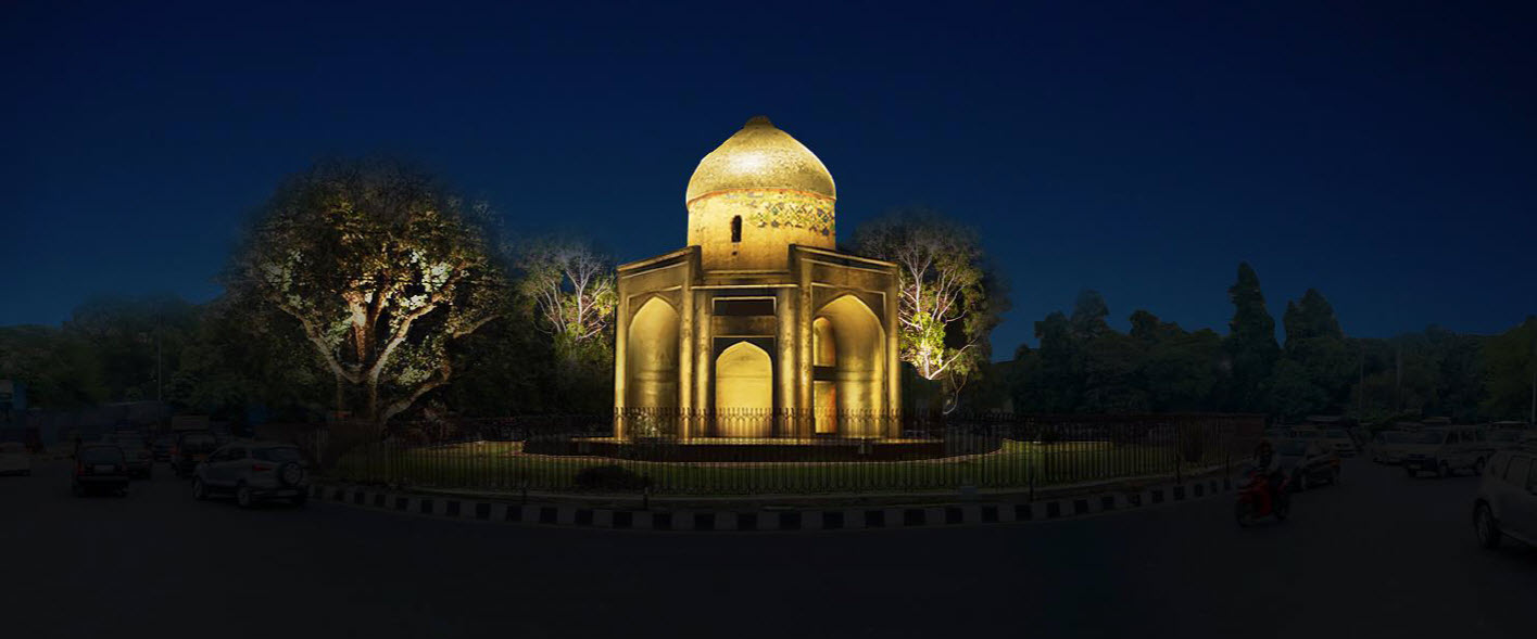 <p>Sabz Burj lit up night and returned to its former glory</p>