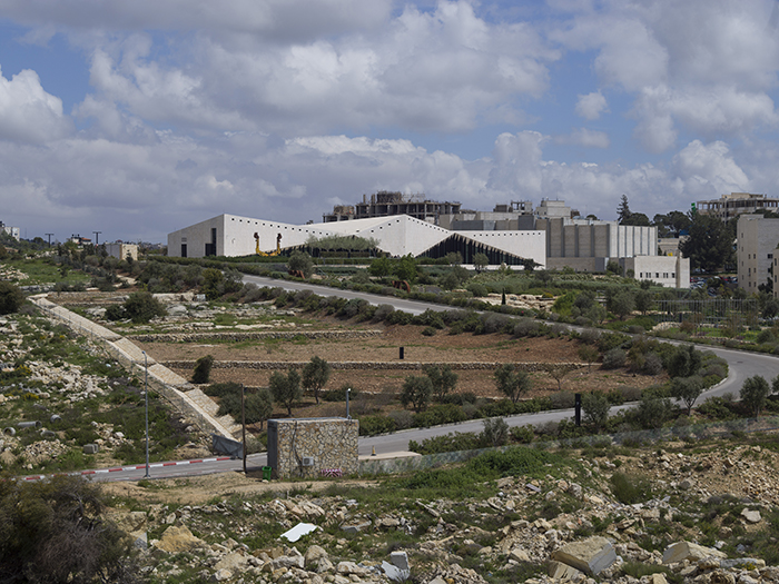 The Palestinian Museum in the midst of traditional terraced gardens.&nbsp;<br>