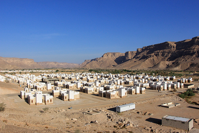 Overall view of (Thaby site) showing the variety of housing units distributed all over the site   