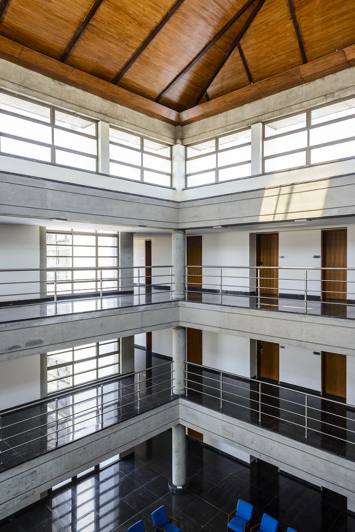 Atrium in the executive management development residential wing  